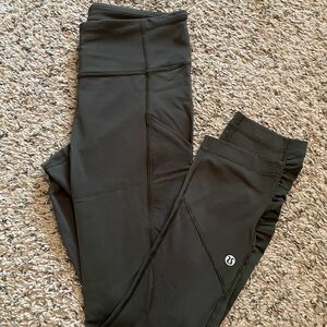 Lululemon Athletica Olive Green Leggings High Waist Performance